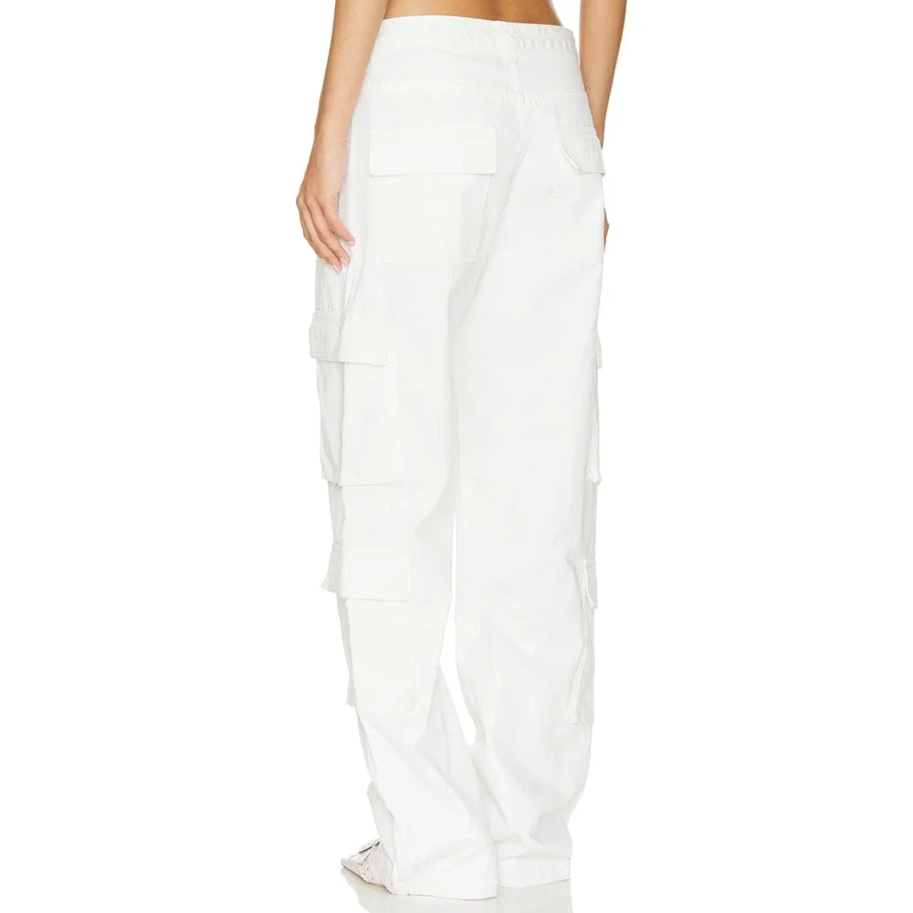 Superdown White Cargo Pants XL Baggy Wide Leg Streetwear Revolve $88 NEW - Picture 3 of 9